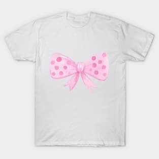 Watercolor pink bow T-Shirt